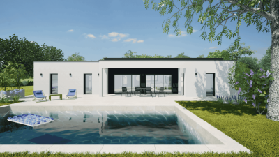 maison de plain-pied avec piscine Bretagne