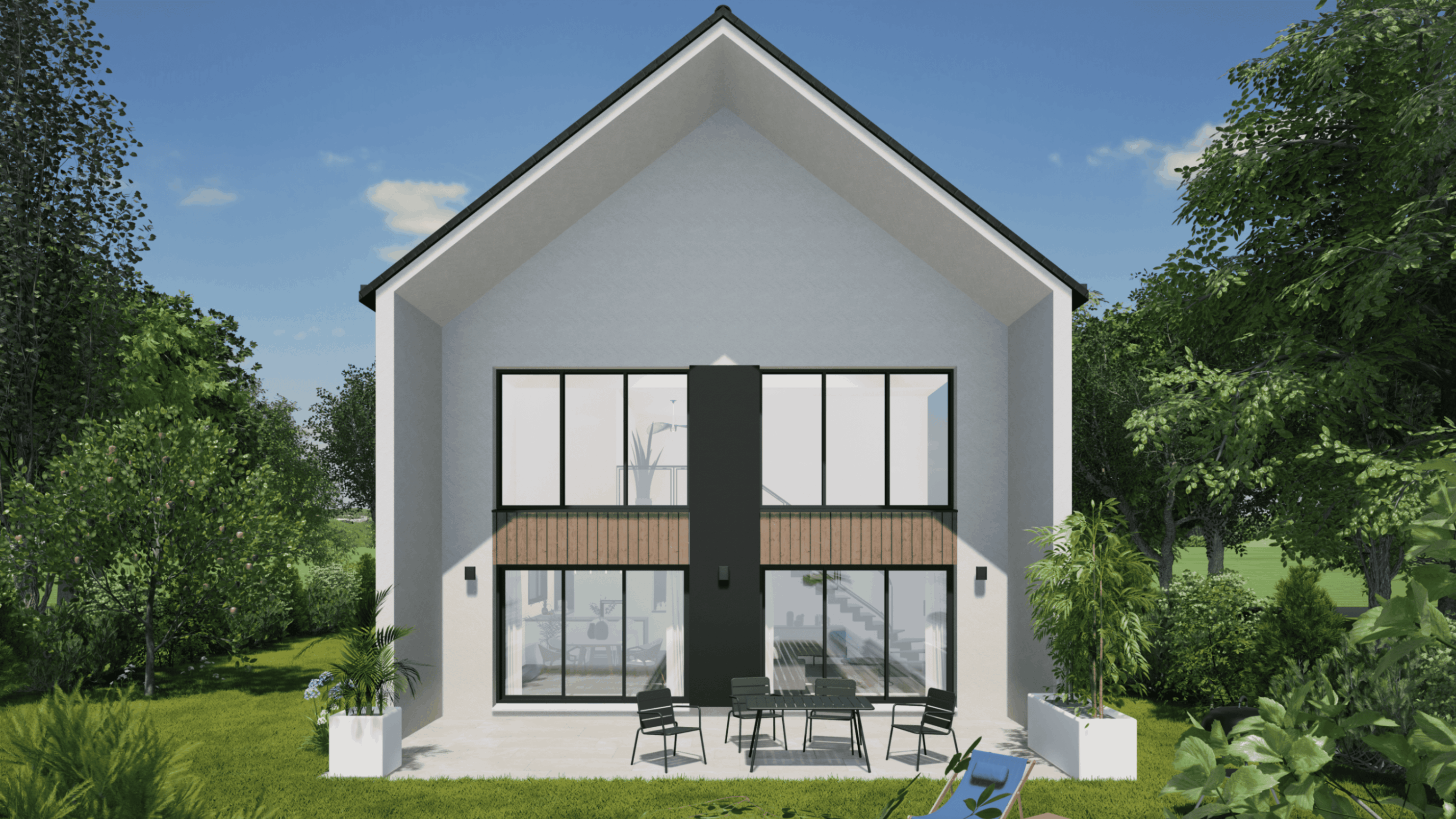 Vue du jardin - Façade Sud